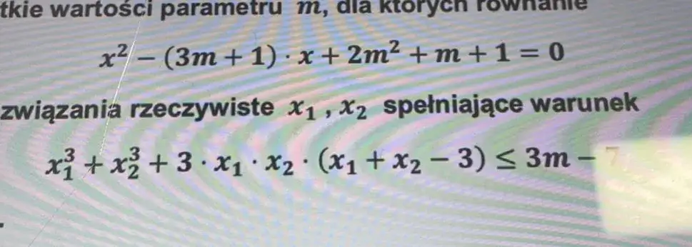 Jakie wartości parametru m spełniają równanie? Odkryj odpowiedzi!