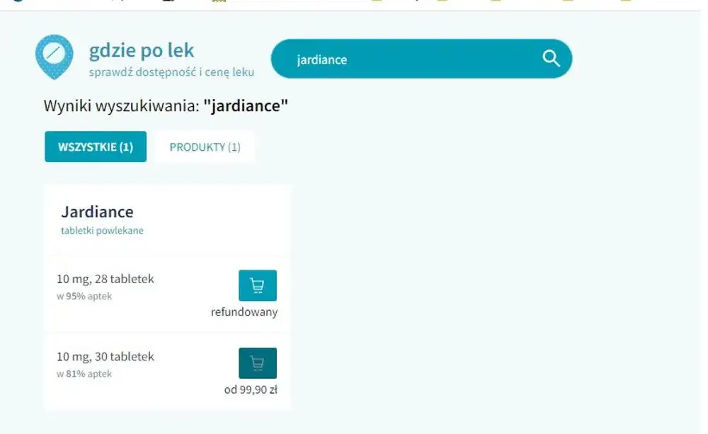 Ile kosztuje lek Jardiance na 30 tabletek? Sprawdź ceny w aptekach