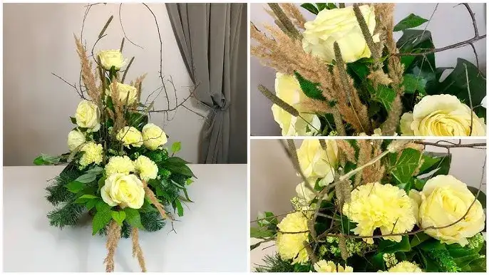 Jak zrobić stroik na cmentarz ze sztucznych kwiatów, by przetrwał lata