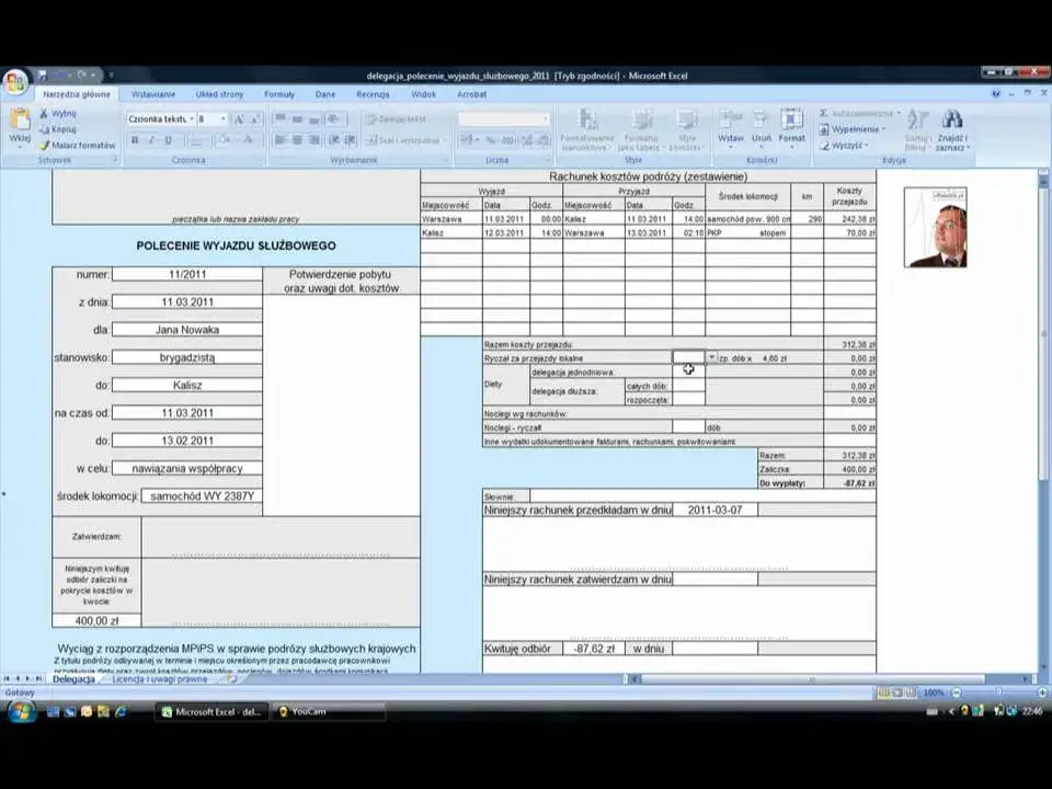Jak wypełnić delegację polecenie wyjazdu służbowego bez błędów
