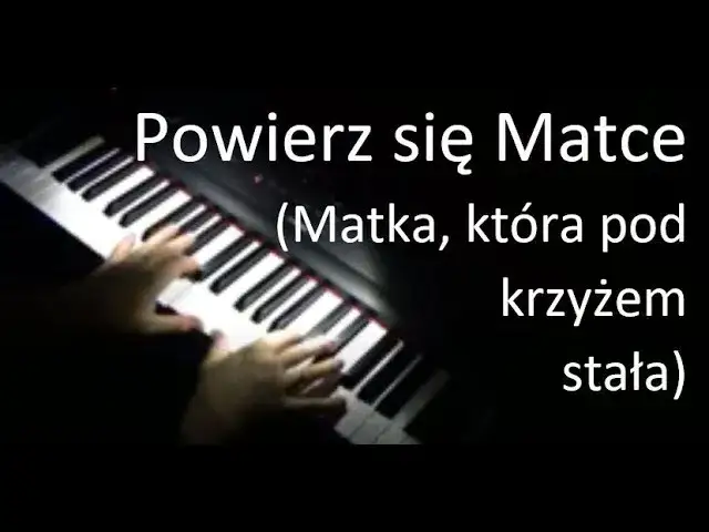 Podkład muzyczny do Matka która pod krzyżem stała na liturgię