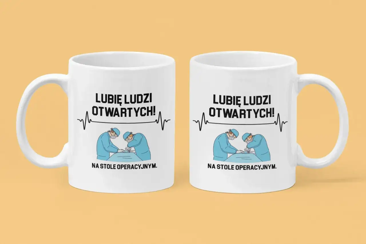 Kubek lekarza: Jaki napis rozbawi każdego medyka?