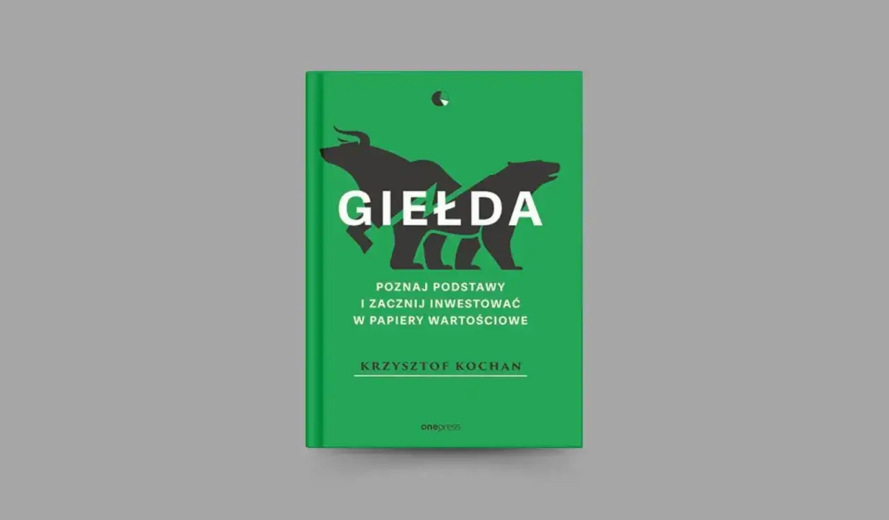 Okładka książki "Giełda" z bykiem i niedźwiedziem.