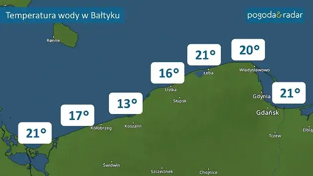 Temperatura wody w Bałtyku: Dziś, w sezonie i gdzie najcieplej?