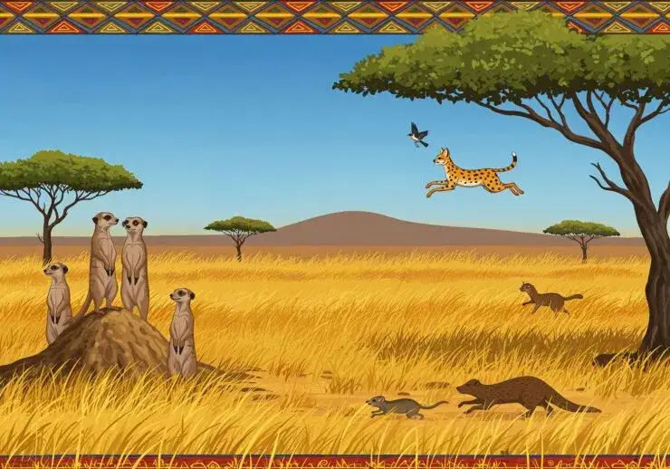 Afrykańskie menu bocianów: Co jedzą i jak polują na sawannie?