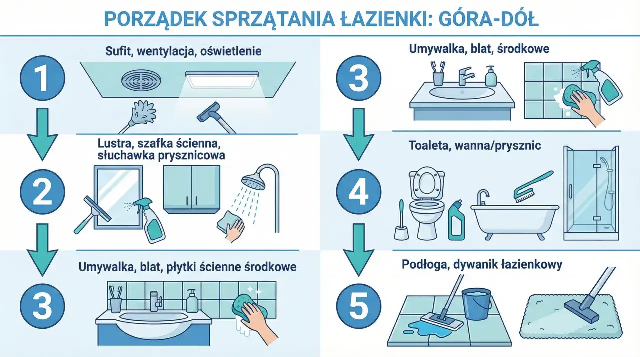 Jak sprzątać łazienkę? Kompletny przewodnik krok po kroku