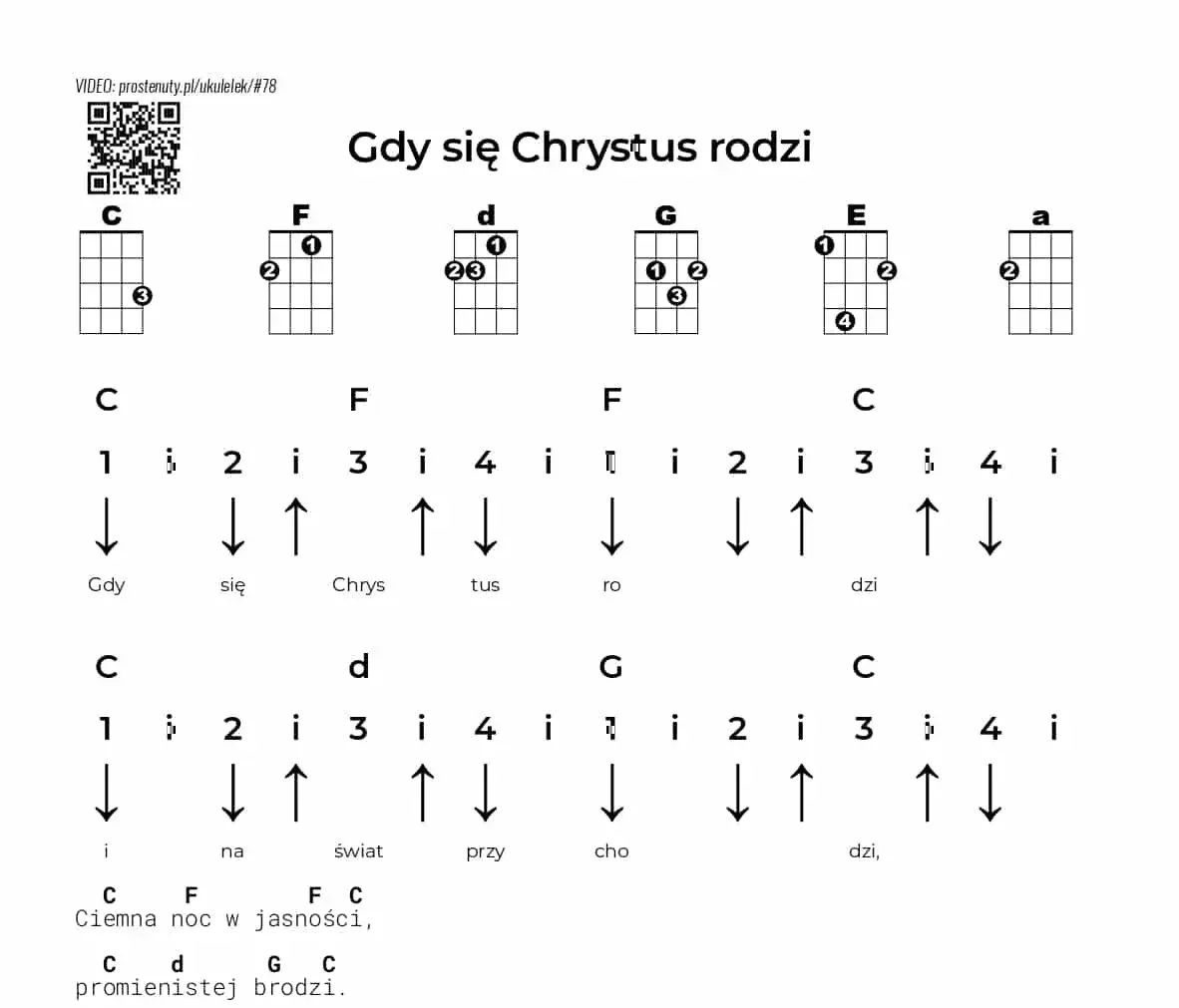 Śpiewnik kolęd z chwytami na gitarę – graj ulubione kolędy łatwo