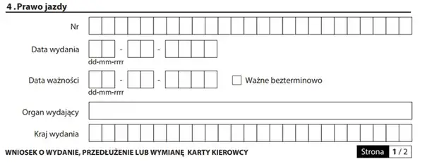 Kiedy można złożyć wniosek o kartę kierowcy, aby uniknąć przerw w pracy?
