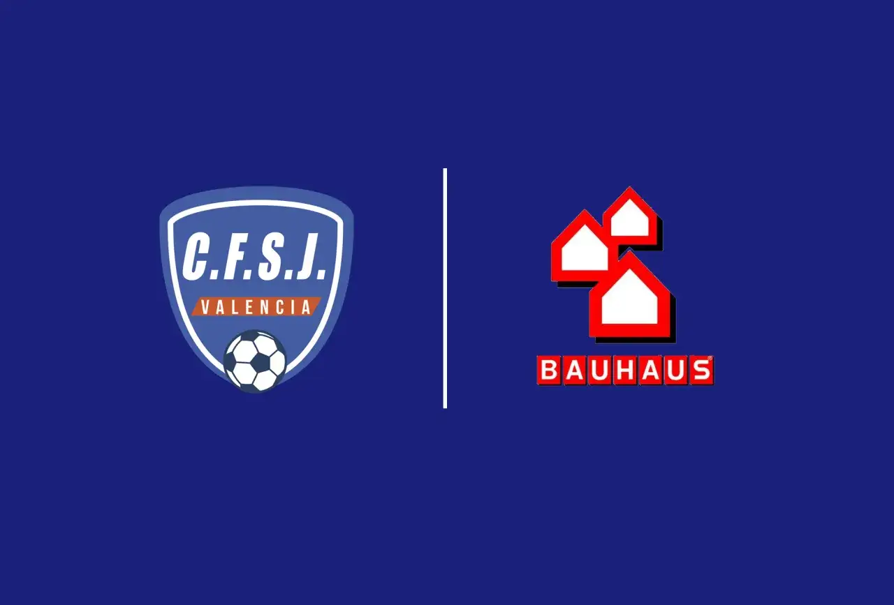 Escudo del club de fútbol San José Valencia y logo Bauhaus.