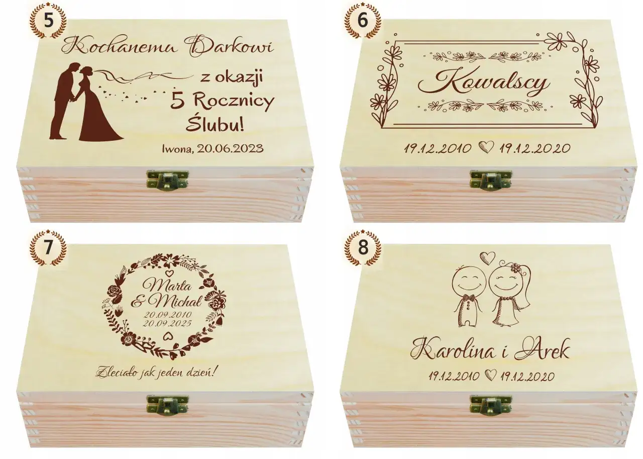 Grawerem prezent dla męża na rocznicę ślubu, który go wzruszy