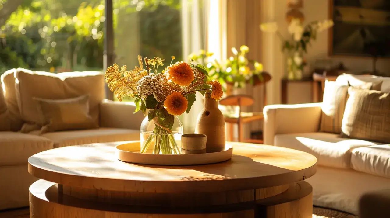 Mały stolik drewniany: Jak wybrać okrągły drewniany stolik do wnętrza?