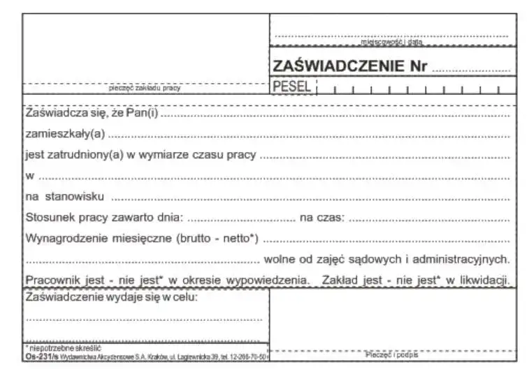 Jak napisać zaświadczenie o zatrudnieniu pracownika, aby uniknąć błędów?