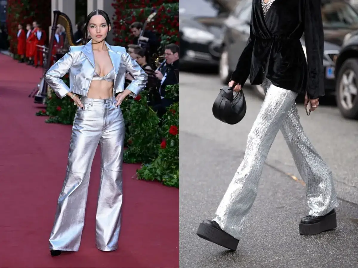 Srebrne spodnie: Stylizacje na każdą okazję. Noś je z klasą!