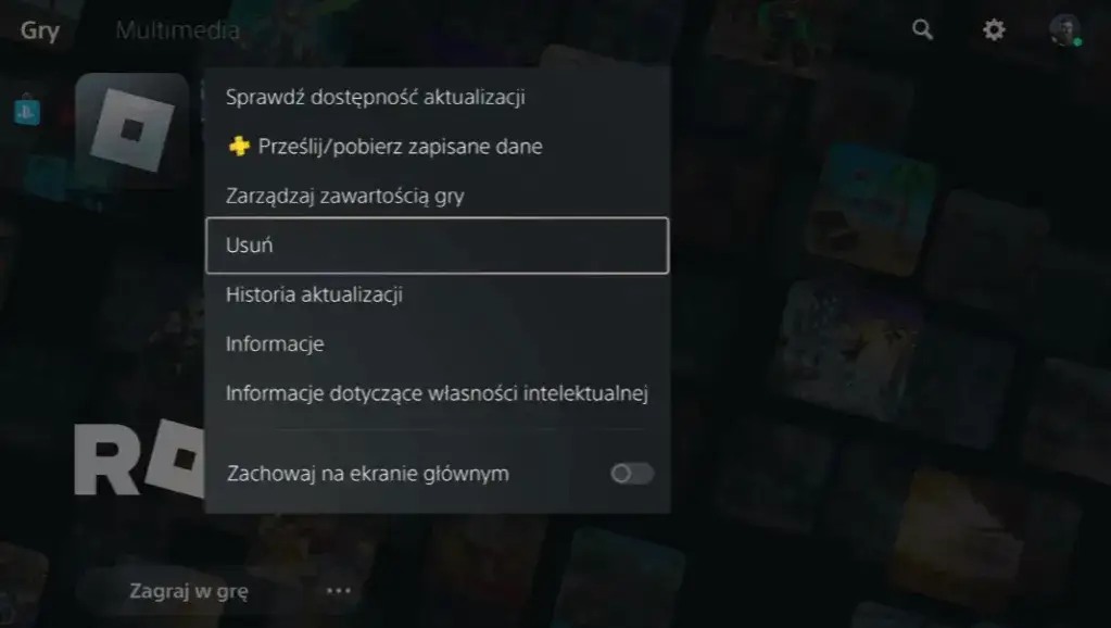 Jak odinstalować grę na PS5 i nie stracić zapisów danych