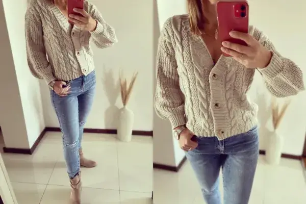 Jak zapiąć sweter na guziki, aby wyglądać stylowo i modnie