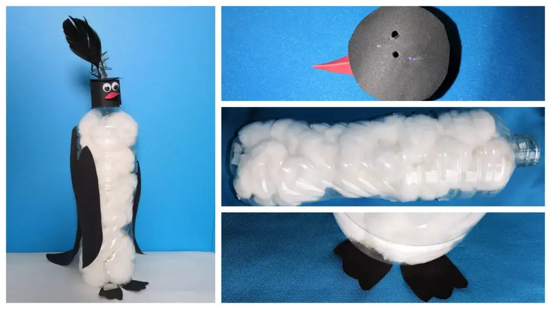 Pingwin z butelki: prosty DIY krok po kroku. Zrób to sam!