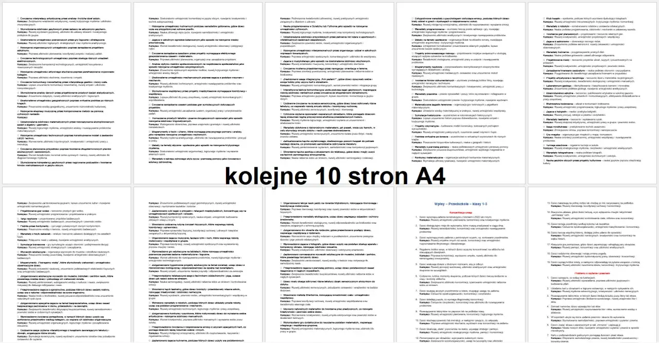 Karty pracy do ćwiczeń koncentracji uwagi i rewalidacji. Rozwój umiejętności poznawczych, komunikacyjnych i społecznych.