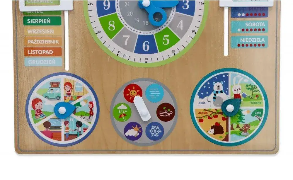Kalendarz drewniany dla dzieci: Jak nauczyć malucha dni tygodnia?