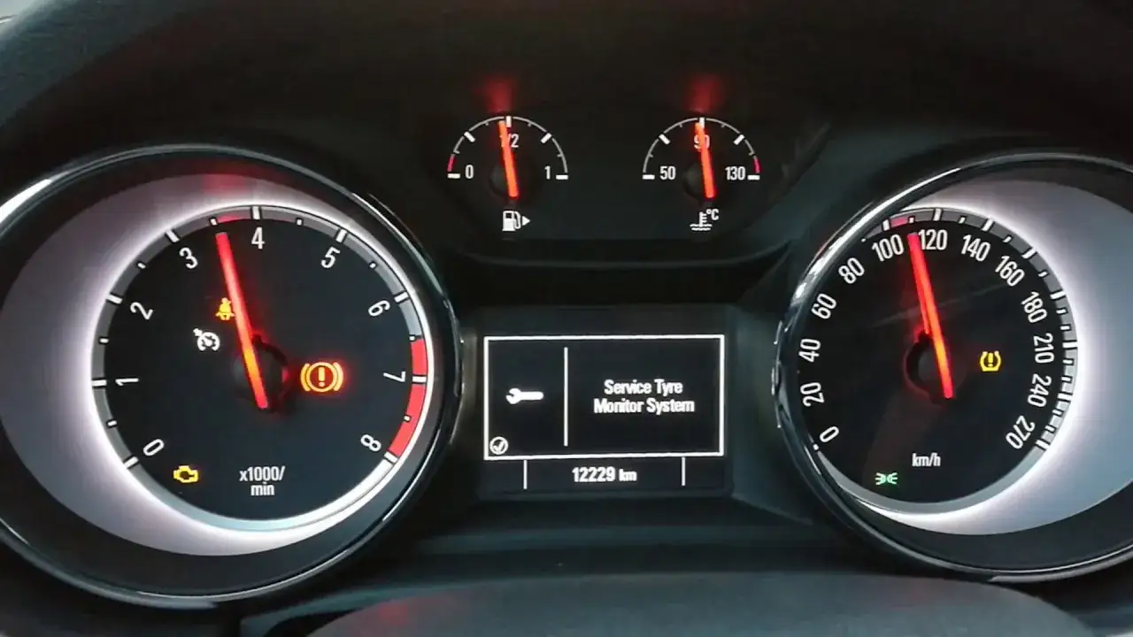 Jak łatwo zresetować czujnik ciśnienia w oponach Opel Astra J – krok po kroku