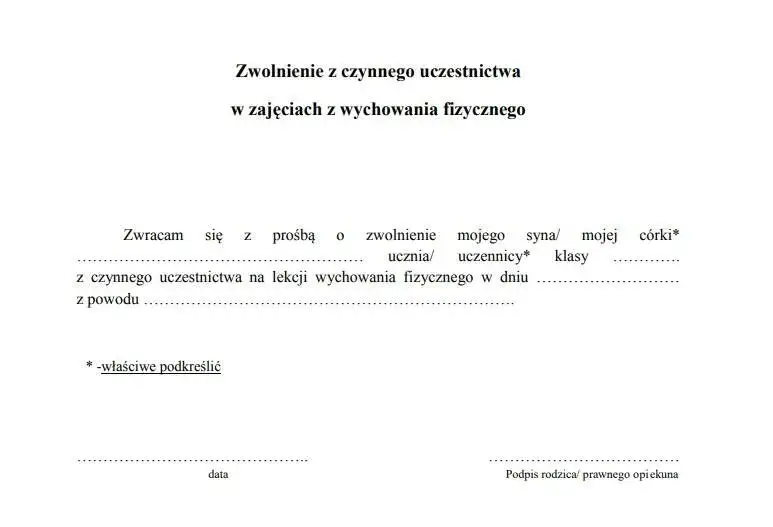 Czy lekarz rodzinny może wystawić zwolnienie z wf? Poznaj zasady i procedury