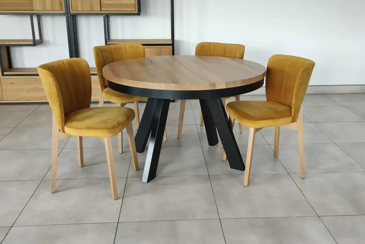 Stół okrągły 120 cm na ile osób - komfortowe rozwiązania dla gości