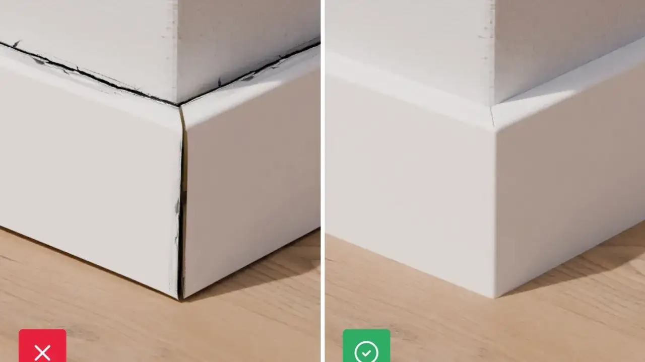 Błąd przy montażu cokołów do mebli kuchennych vs. poprawny montaż. Dowiedz się, jak zamontować cokoly do mebli kuchennych idealnie.