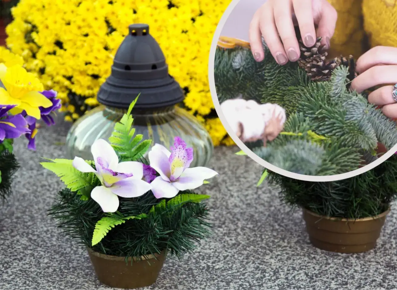 Jak obciążyć stroik na cmentarz, aby nie został zniszczony przez wiatr