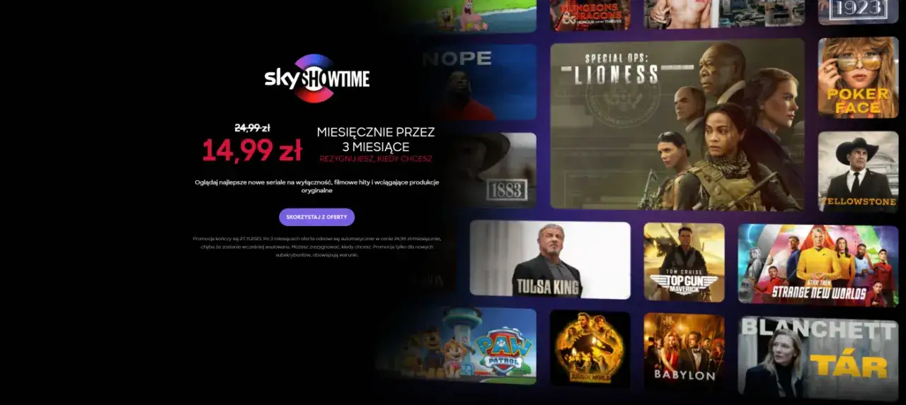 SkyShowtime jak skorzystać z promocji i nie przegapić zniżek