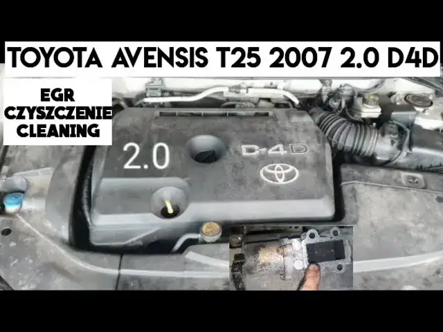 Objawy uszkodzenia zaworu EGR w Toyota Avensis 2.0 D4D - Poznaj
