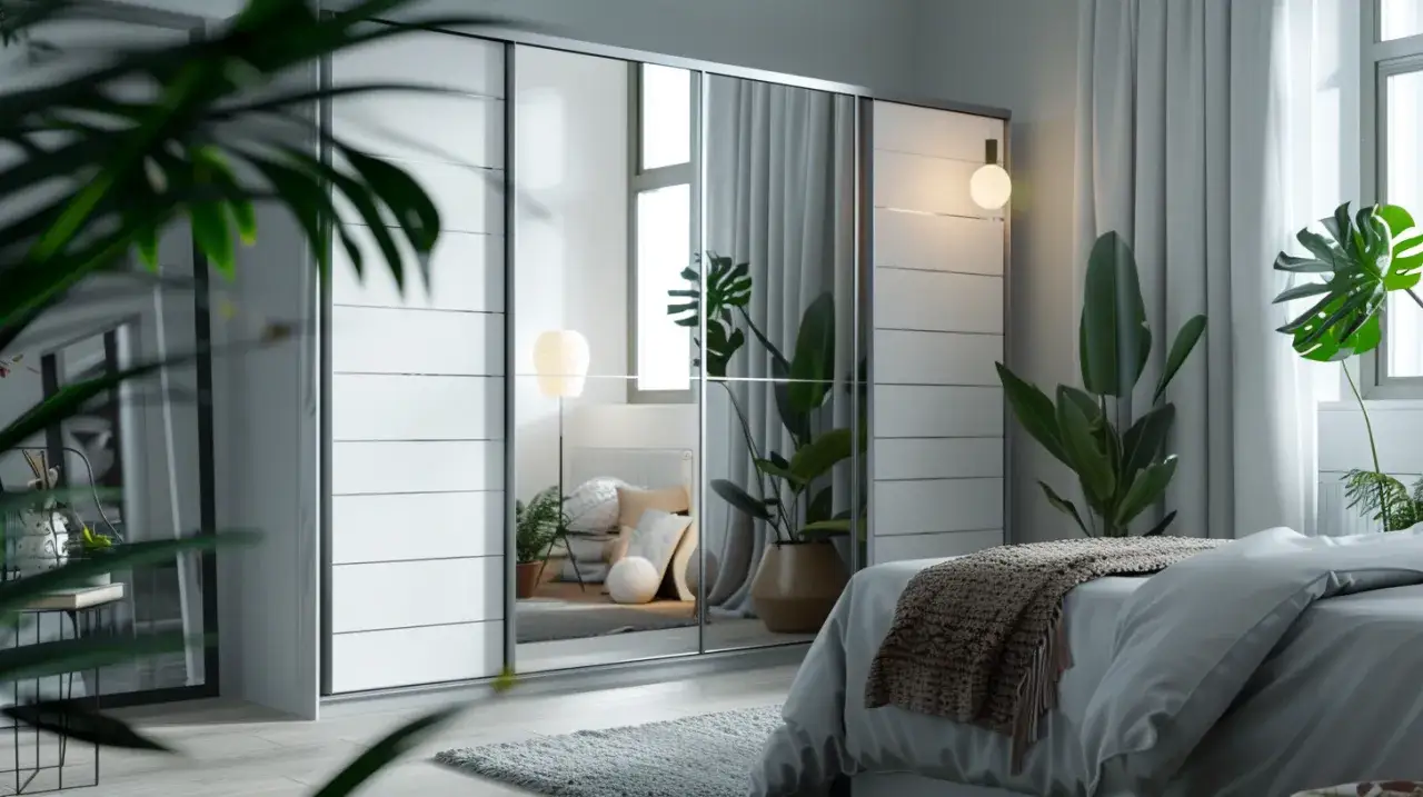 Lustrzane drzwi przesuwne: Jakie drzwi lustrzane są najpraktyczniejsze do domu?