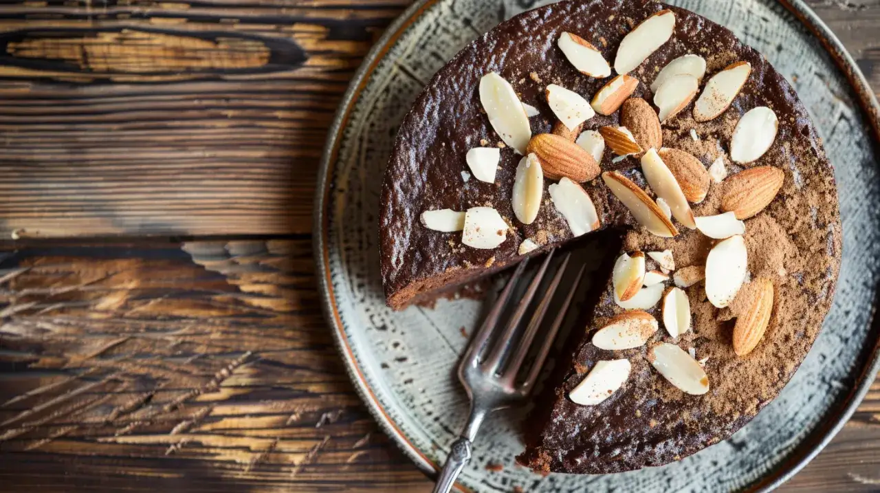 Ciasto czekoladowe z migdałami - Jak zrobić ciasto z mąką migdałową