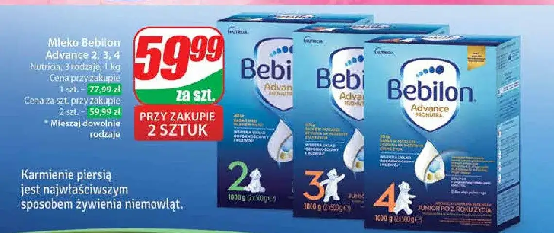 Mleko Bebilon gdzie w promocji? Najlepsze ceny i oferty w sklepach