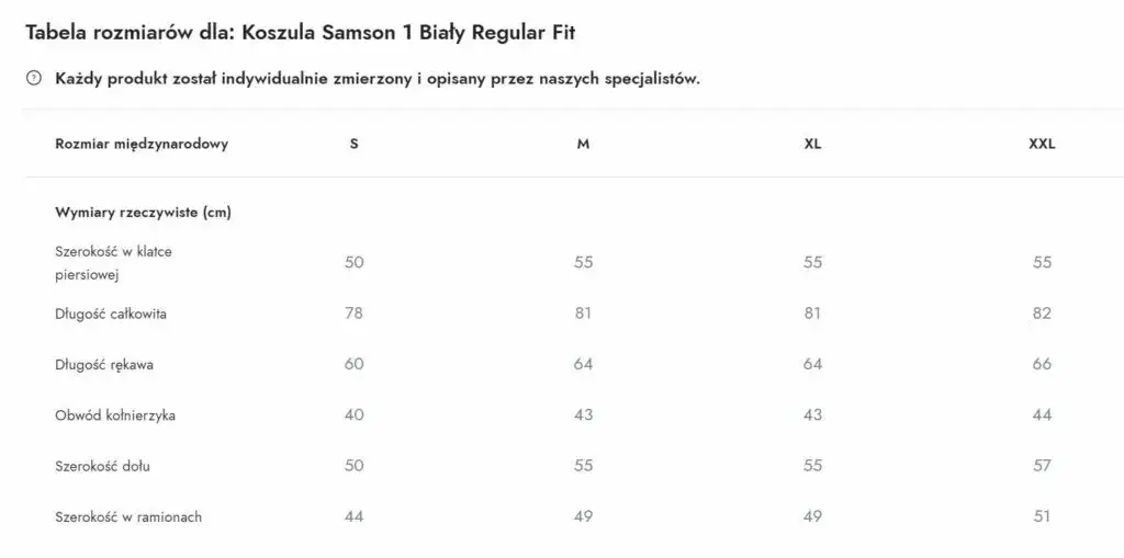 Koszula rozmiar 39: M czy S? Dobierz idealny krój i wymiary