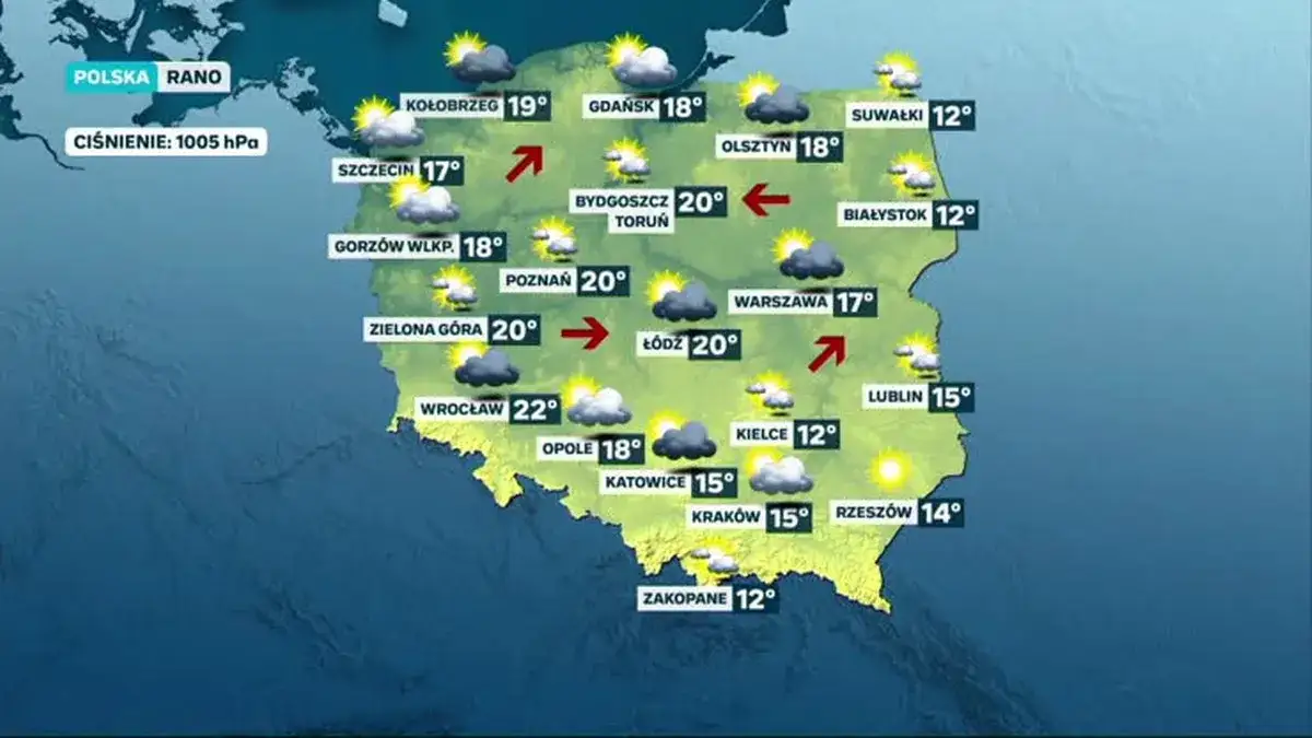 Ile stopni w Kołobrzegu? Sprawdź dzisiejszą prognozę pogody