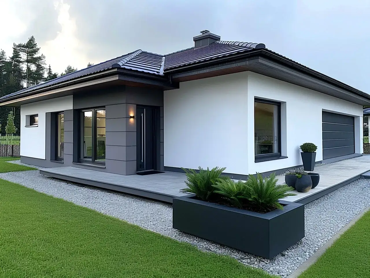 Elewacja do grafitowego dachu: Klasyka czy odważny trend?