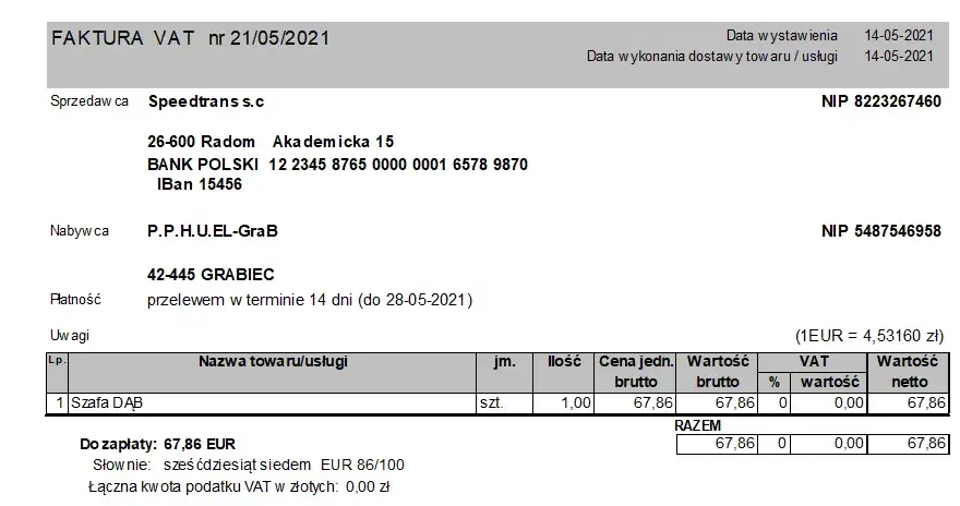 Faktura w euro dla polskiego kontrahenta: Jak wystawić?