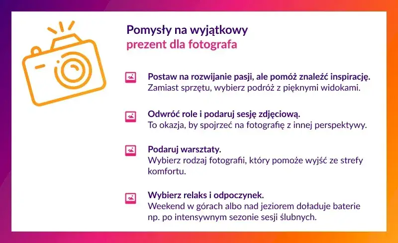 Czego życzyć fotografowi na urodziny? 10 wyjątkowych pomysłów