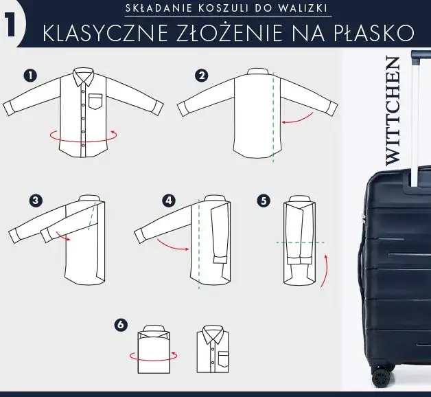Jak spakować koszulę bez zagnieceń? Triki na oszczędność miejsca