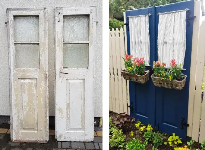 Jak wykorzystać stare drzwi w ogrodzie: kreatywne pomysły na metamorfozę