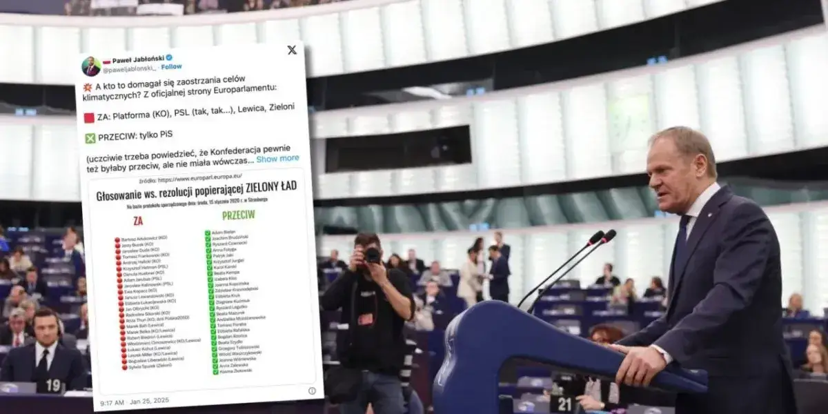 Zielony ład kto głosował za - lista europosłów i ich partie