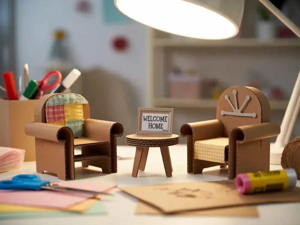 Kartonowe mebelki dla lalek: Praktyczny przewodnik DIY krok po kroku