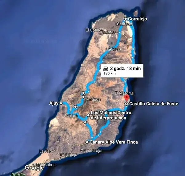 Fuerteventura: mapa atrakcji. Gotowy plan zwiedzania wyspy