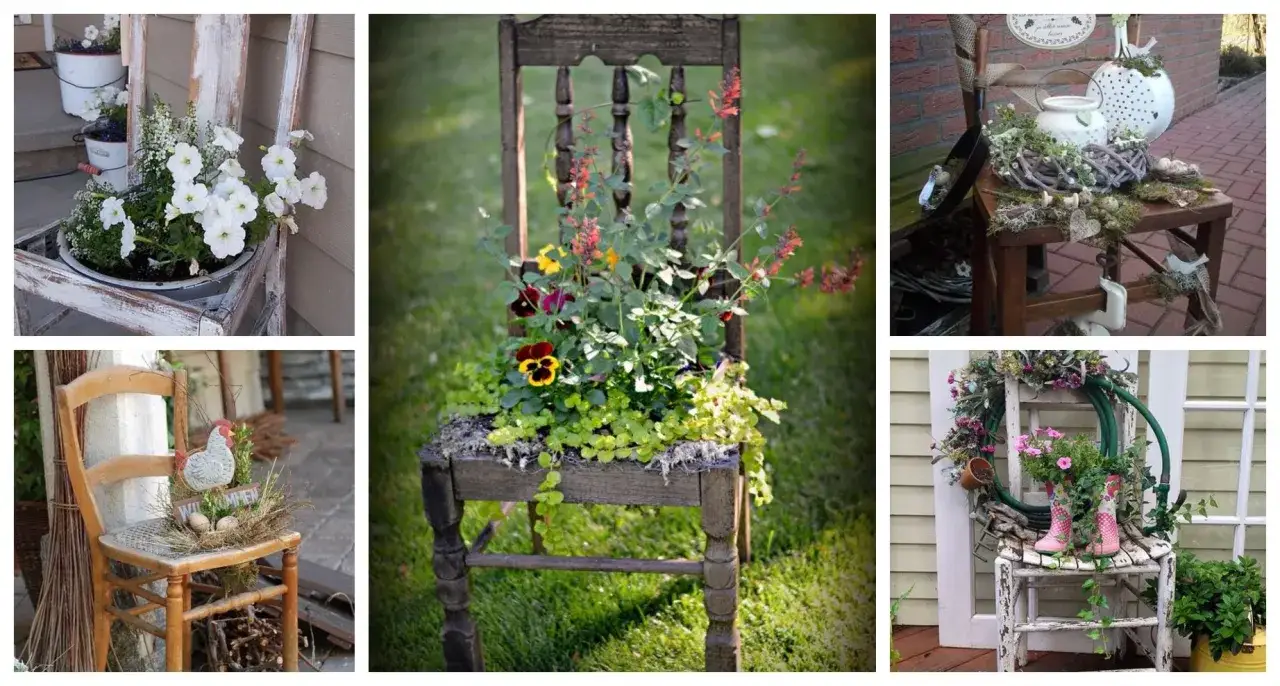 Stare krzesło na kwietnik: DIY krok po kroku. Stwórz unikalną ozdobę!