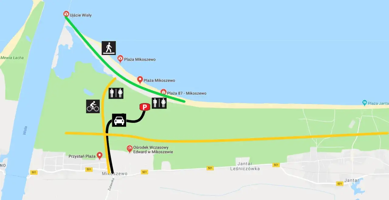 Ile do morza z Mikoszewa? Odkryj bliskość plaży i atrakcje