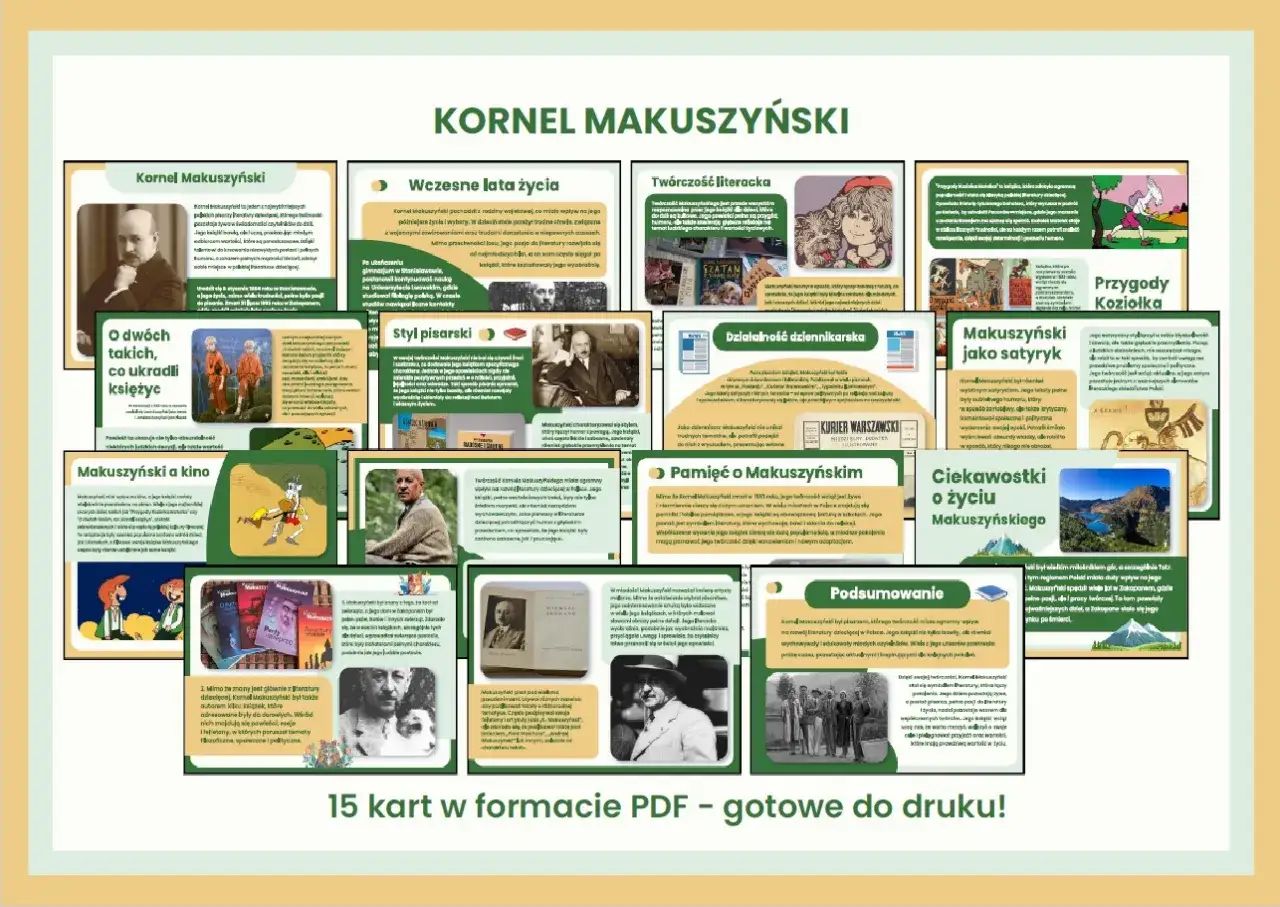 Kornel Makuszyński: wczesne lata, styl pisarski, twórczość literacka, kino, satyra i ciekawostki o życiu. Odkryj jego utwory!