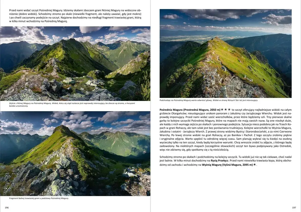 Tatry: jakie są najciekawsze szlaki turystyczne? Widok na grzbiet Niżniej Magury, zalesione doliny i skaliste szczyty.