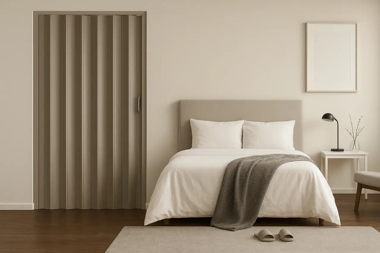 Drzwi harmonijkowe: Za szeroki otwór? 3 metody na idealne dopasowanie