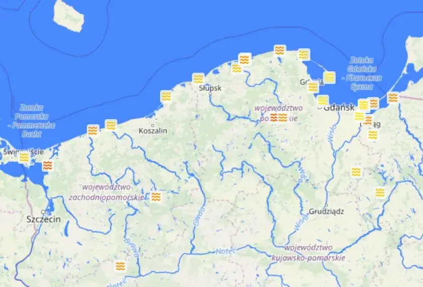Ile stopni ma woda w Bałtyku? Kiedy i gdzie jest najcieplej?