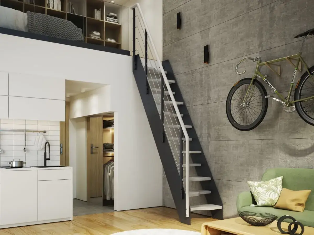 Schody młynarskie DIY: Zbuduj sam, oszczędź miejsce i uniknij błędów!