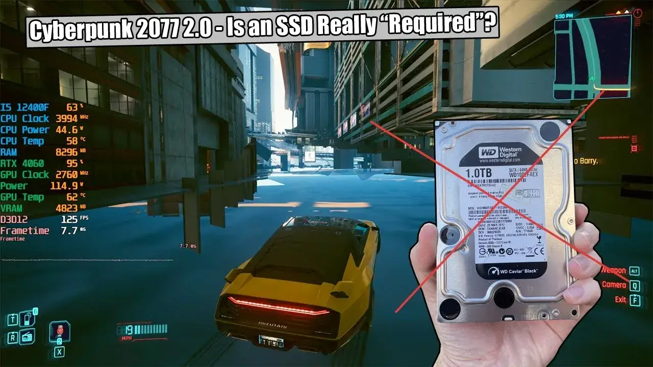 Cyberpunk 2077: Ile waży gra? Przygotuj dysk SSD na 160 GB!